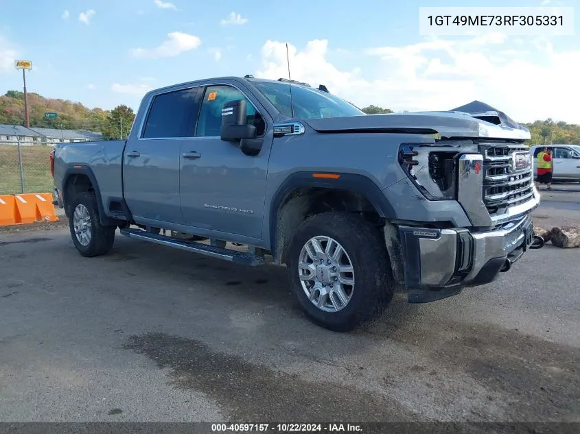 2024 GMC Sierra 2500Hd 4Wd Standard Bed Sle VIN: 1GT49ME73RF305331 Lot: 40597157