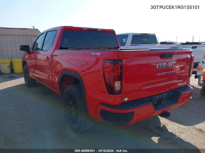 3GTPUCEK1RG155101 2024 GMC Sierra 1500 4Wd Short Box Elevation With 3Sb