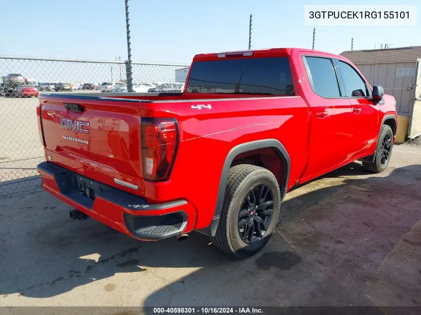 3GTPUCEK1RG155101 2024 GMC Sierra 1500 4Wd Short Box Elevation With 3Sb