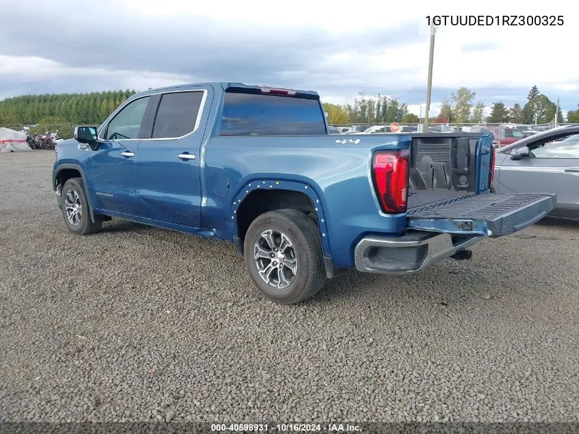 2024 GMC Sierra 1500 4Wd Short Box Slt VIN: 1GTUUDED1RZ300325 Lot: 40598931