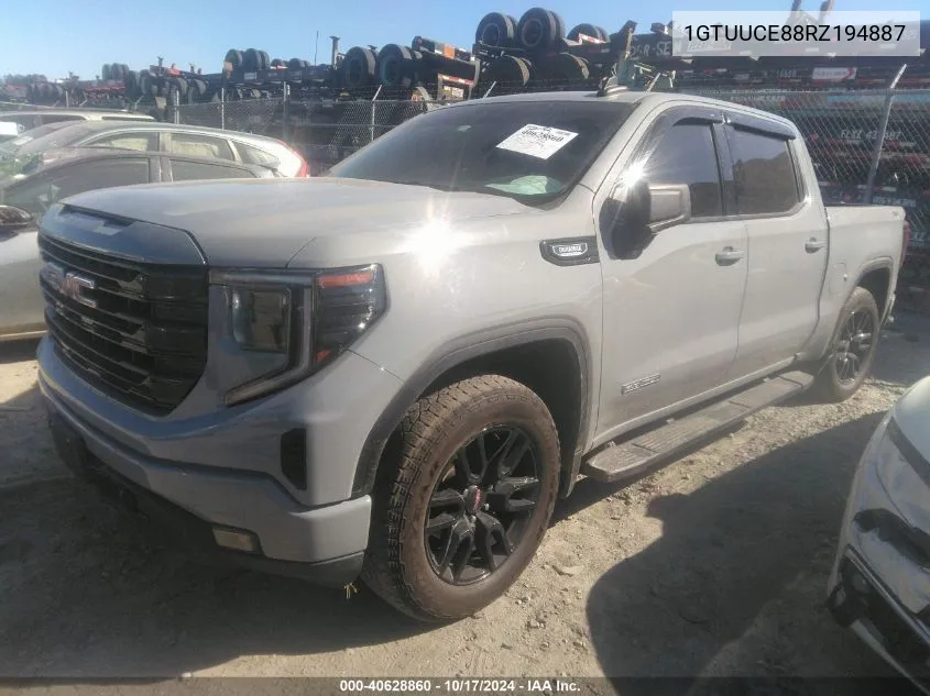 2024 GMC Sierra 1500 4Wd Short Box Elevation With 3Sb VIN: 1GTUUCE88RZ194887 Lot: 40628860