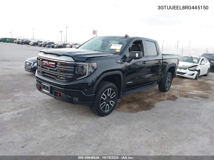 2024 GMC Sierra K1500 At4 VIN: 3GTUUEEL8RG445150 Lot: 40646626