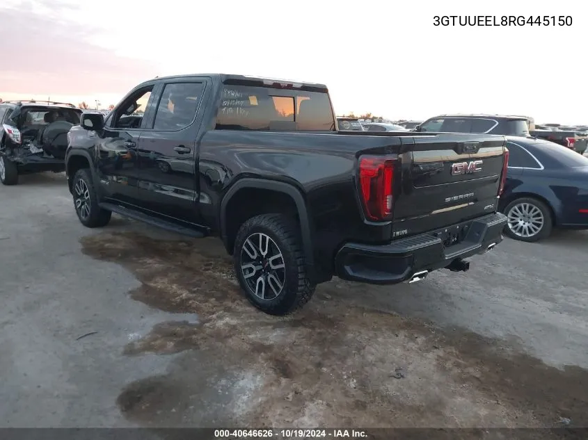 2024 GMC Sierra K1500 At4 VIN: 3GTUUEEL8RG445150 Lot: 40646626