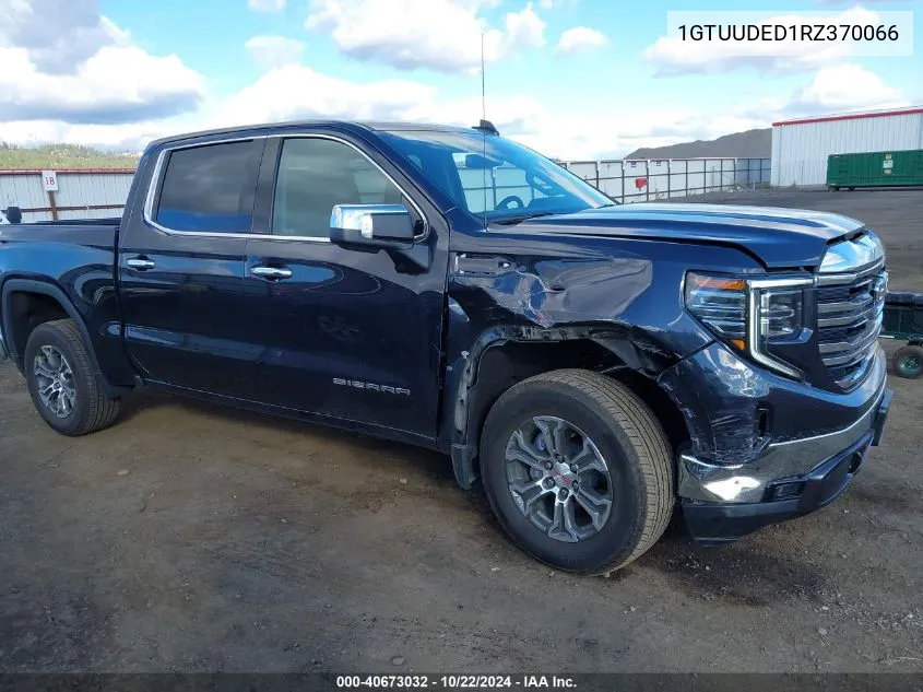 2024 GMC Sierra 1500 4Wd Short Box Slt VIN: 1GTUUDED1RZ370066 Lot: 40673032