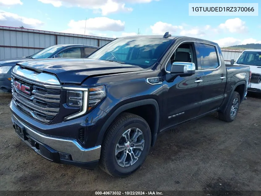 2024 GMC Sierra 1500 4Wd Short Box Slt VIN: 1GTUUDED1RZ370066 Lot: 40673032