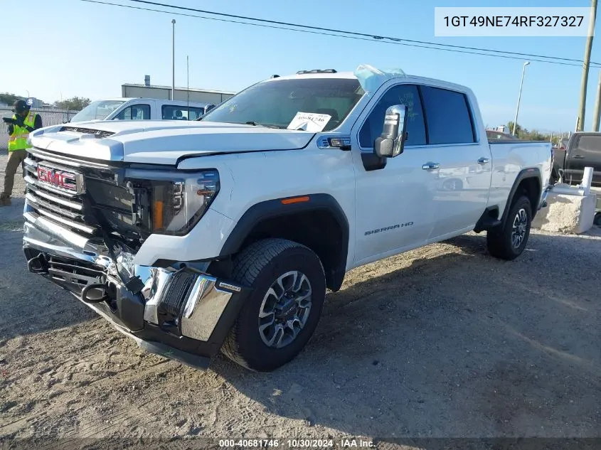 2024 GMC Sierra 2500Hd 4Wd Standard Bed Slt VIN: 1GT49NE74RF327327 Lot: 40681746