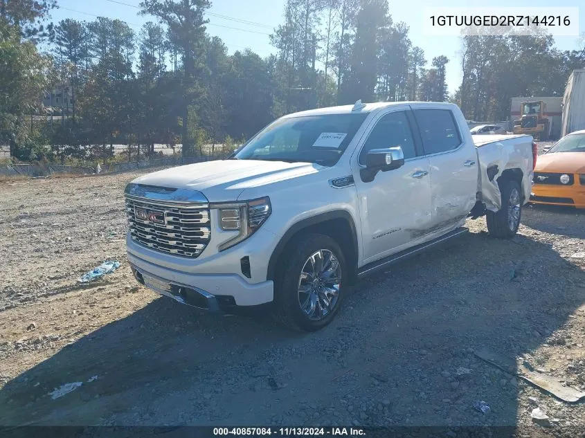 2024 GMC Sierra 1500 4Wd Short Box Denali VIN: 1GTUUGED2RZ144216 Lot: 40857084