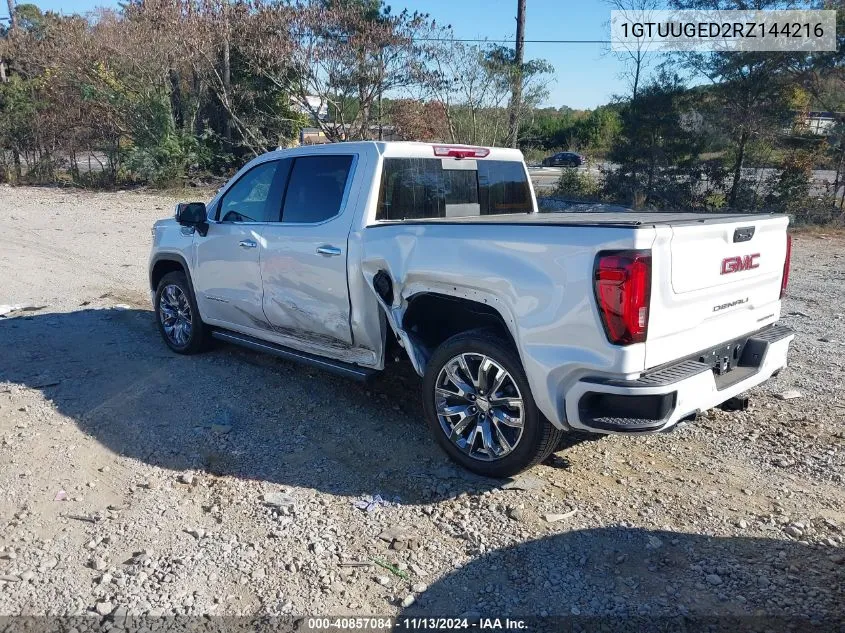 2024 GMC Sierra 1500 4Wd Short Box Denali VIN: 1GTUUGED2RZ144216 Lot: 40857084