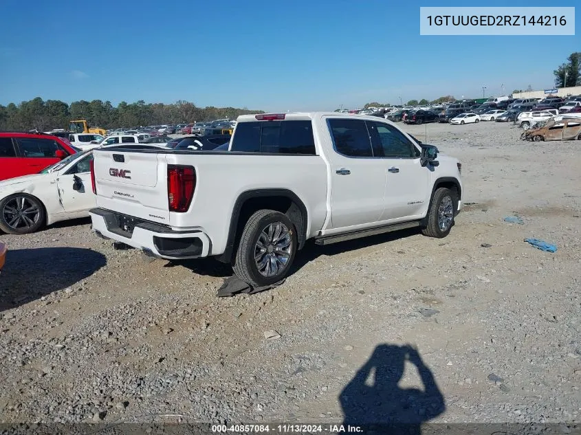 2024 GMC Sierra 1500 4Wd Short Box Denali VIN: 1GTUUGED2RZ144216 Lot: 40857084