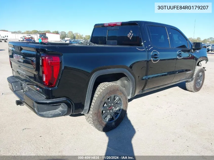 2024 GMC Sierra 1500 4Wd Short Box At4X VIN: 3GTUUFE84RG179207 Lot: 40914835