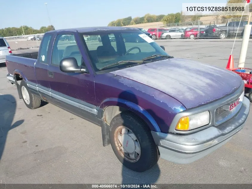 1995 GMC Sonoma VIN: 1GTCS19Z8S8518988 Lot: 40566074