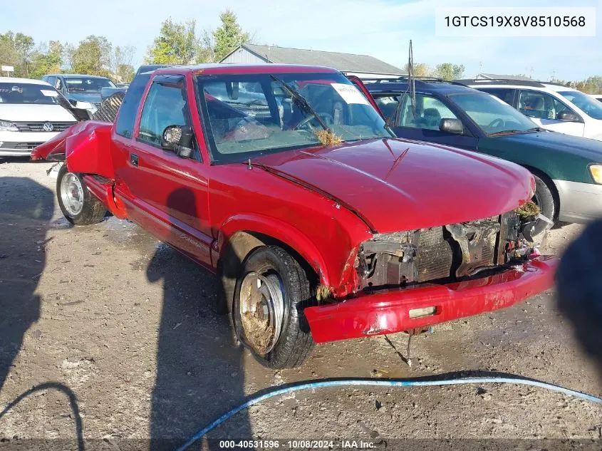 1997 GMC Sonoma VIN: 1GTCS19X8V8510568 Lot: 40531596