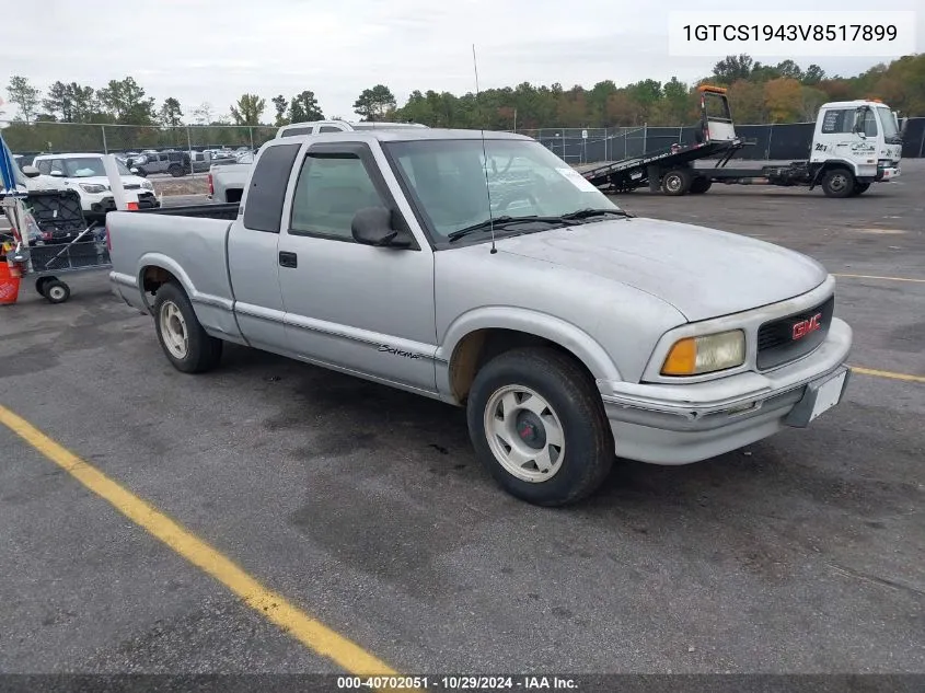 1997 GMC Sonoma Sls Wideside VIN: 1GTCS1943V8517899 Lot: 40702051