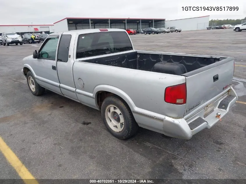 1997 GMC Sonoma Sls Wideside VIN: 1GTCS1943V8517899 Lot: 40702051