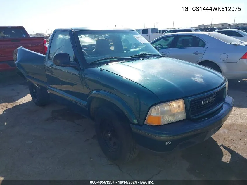 1998 GMC Sonoma Sls VIN: 1GTCS1444WK512075 Lot: 40561957