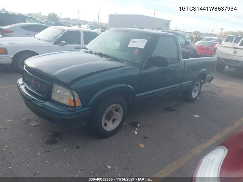 1998 GMC Sonoma Sls VIN: 1GTCS1441W8537934 Lot: 40852956