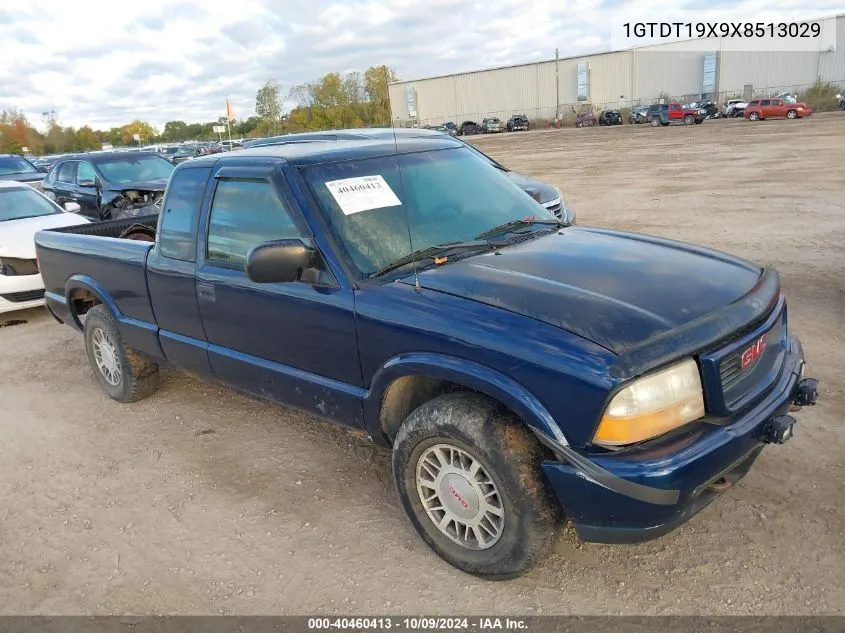 1999 GMC Sonoma VIN: 1GTDT19X9X8513029 Lot: 40460413