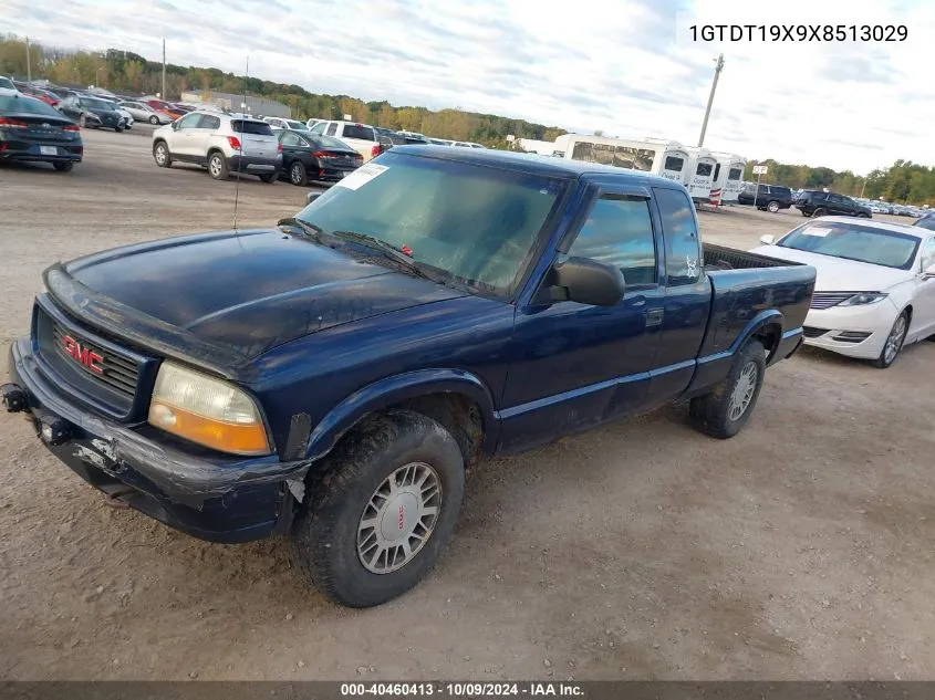 1999 GMC Sonoma VIN: 1GTDT19X9X8513029 Lot: 40460413