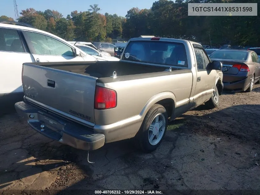 1999 GMC Sonoma Sls VIN: 1GTCS1441X8531598 Lot: 40705232