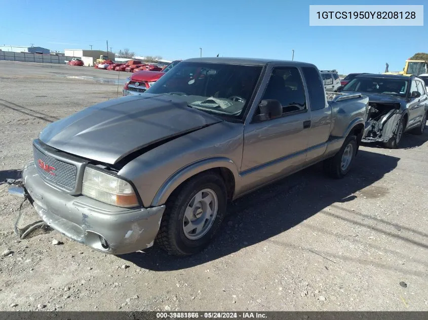 2000 GMC Sonoma Sls VIN: 1GTCS1950Y8208128 Lot: 39481866