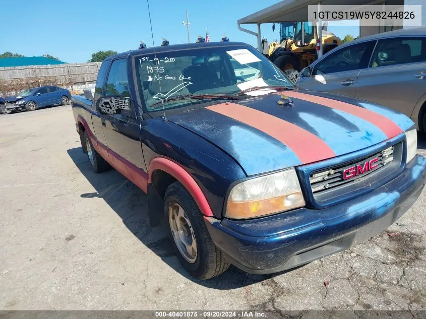 2000 GMC Sonoma Sls VIN: 1GTCS19W5Y8244826 Lot: 40401875