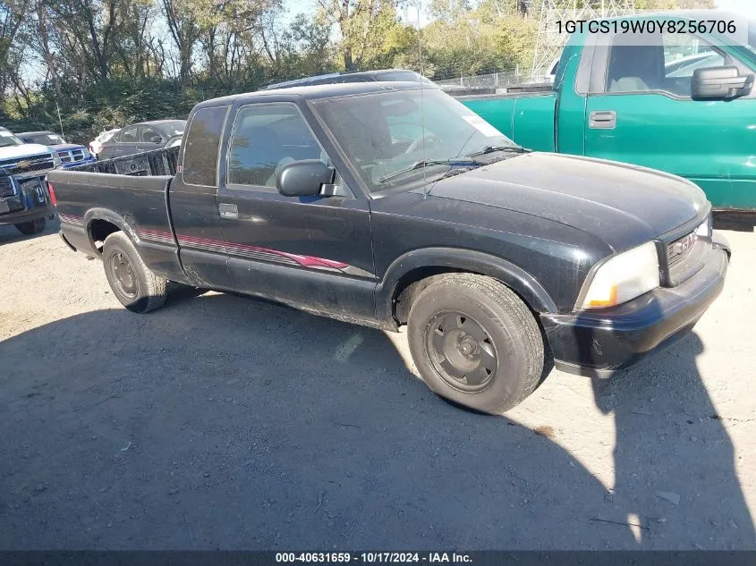 2000 GMC Sonoma Sls VIN: 1GTCS19W0Y8256706 Lot: 40631659