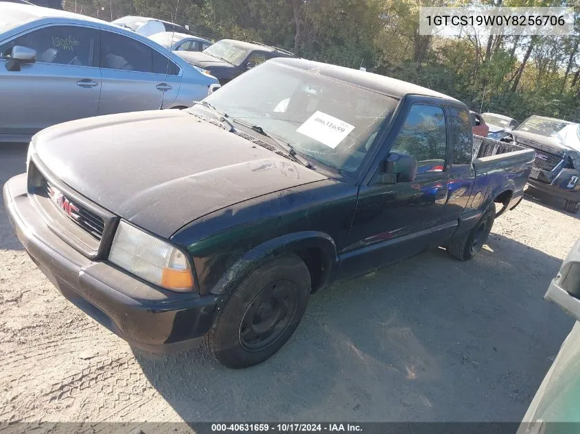 2000 GMC Sonoma Sls VIN: 1GTCS19W0Y8256706 Lot: 40631659