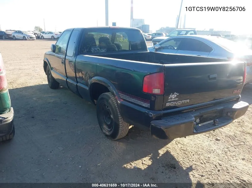 1GTCS19W0Y8256706 2000 GMC Sonoma Sls