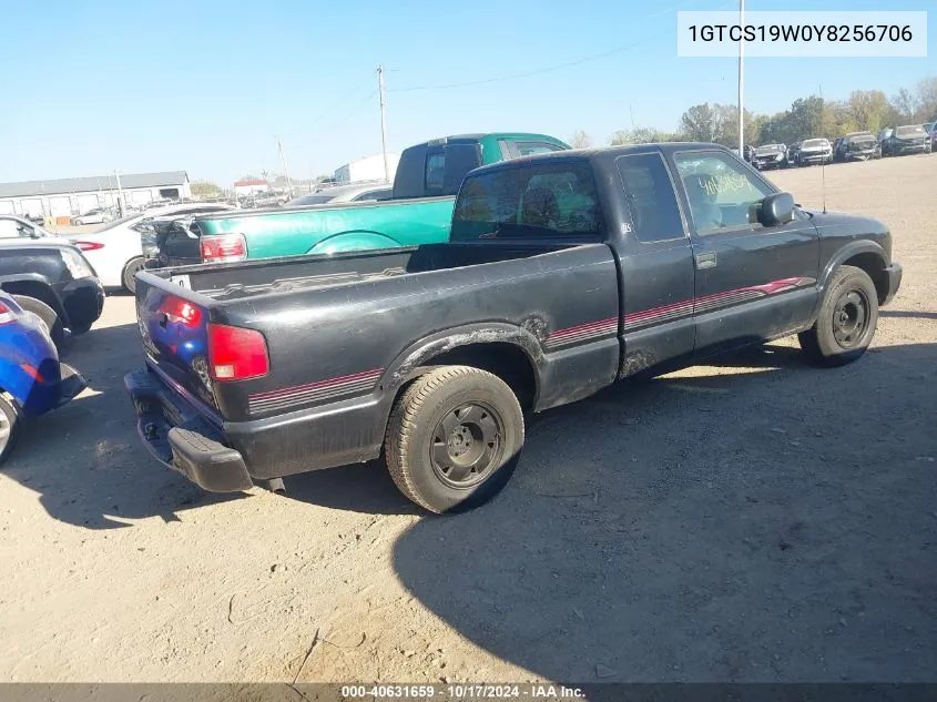 2000 GMC Sonoma Sls VIN: 1GTCS19W0Y8256706 Lot: 40631659