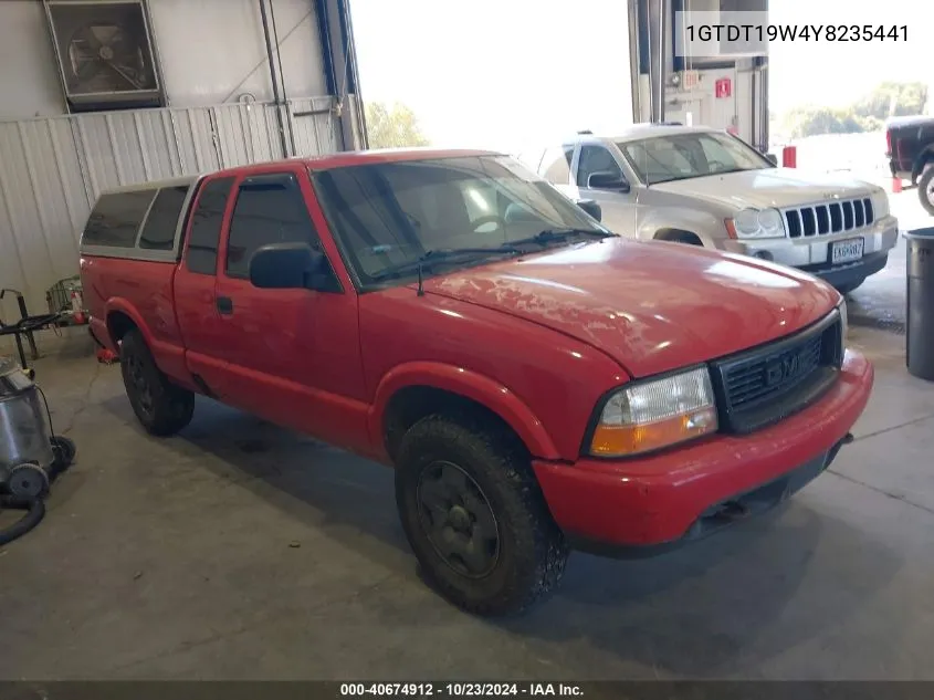 2000 GMC Sonoma Sls VIN: 1GTDT19W4Y8235441 Lot: 40674912