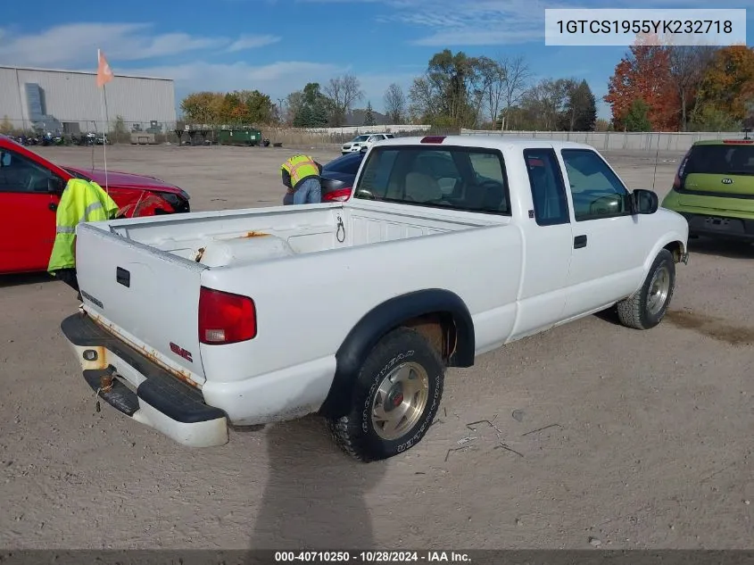 2000 GMC Sonoma Sls VIN: 1GTCS1955YK232718 Lot: 40710250