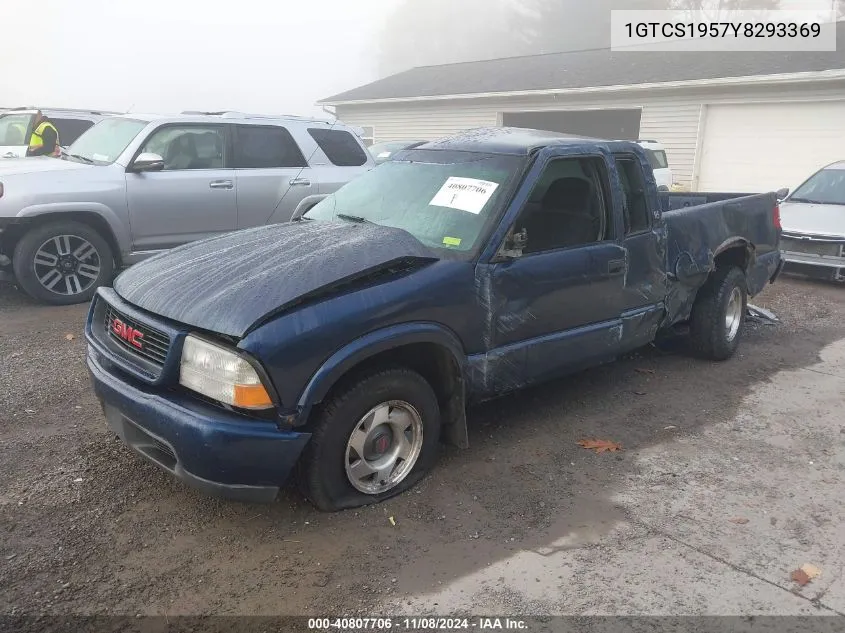 2000 GMC Sonoma Sls VIN: 1GTCS1957Y8293369 Lot: 40807706