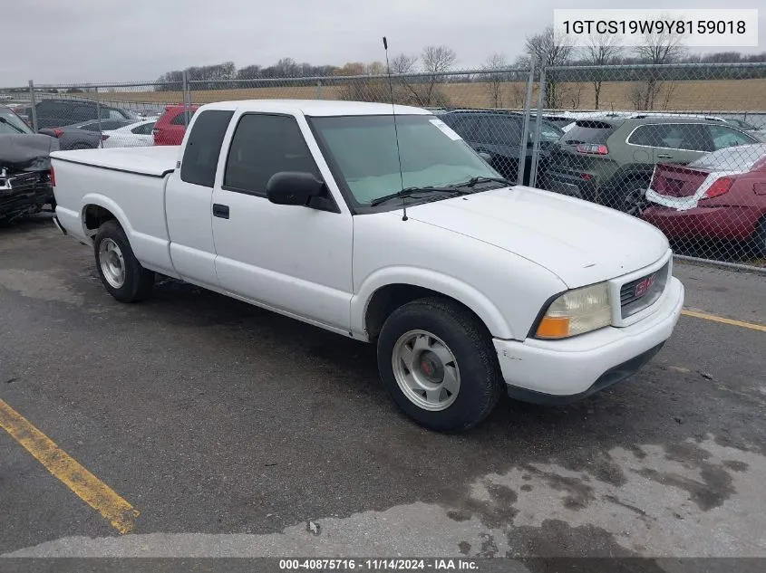 2000 GMC Sonoma Sls VIN: 1GTCS19W9Y8159018 Lot: 40875716