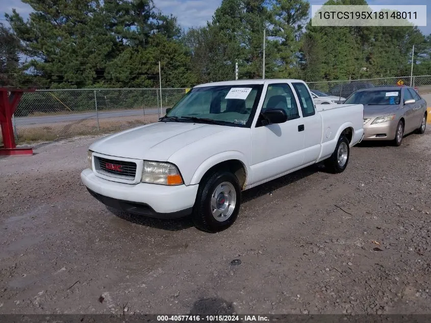 2001 GMC Sonoma Sls VIN: 1GTCS195X18148011 Lot: 40577416