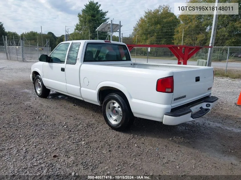 2001 GMC Sonoma Sls VIN: 1GTCS195X18148011 Lot: 40577416