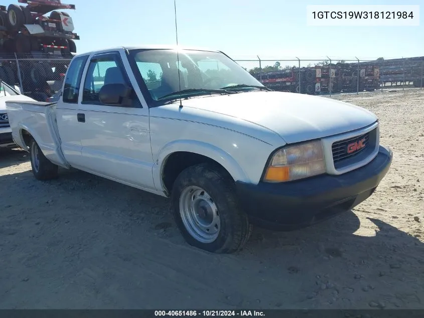 1GTCS19W318121984 2001 GMC Sonoma Sls