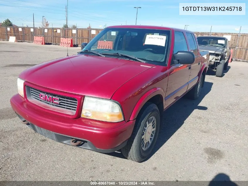 1GTDT13W31K245718 2001 GMC Sonoma Sls