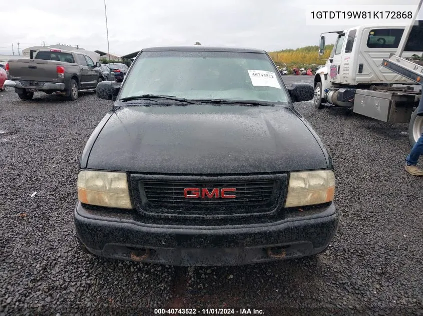 1GTDT19W81K172868 2001 GMC Sonoma Sls