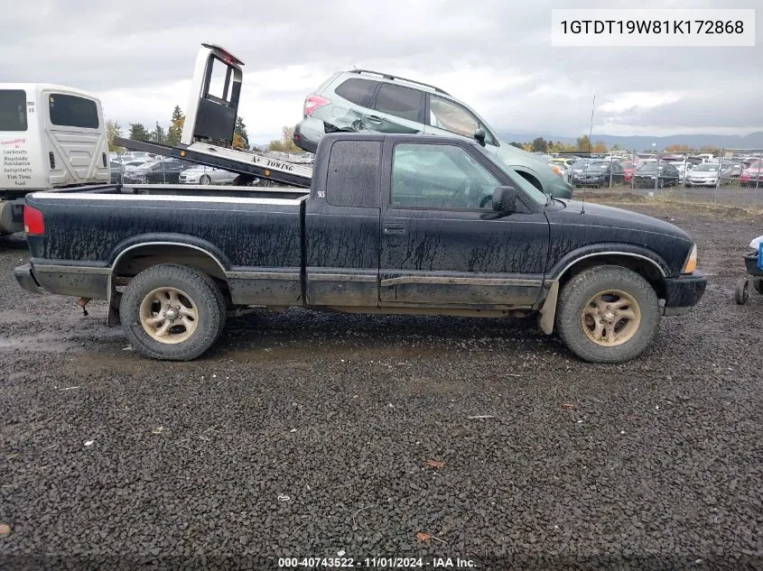 1GTDT19W81K172868 2001 GMC Sonoma Sls