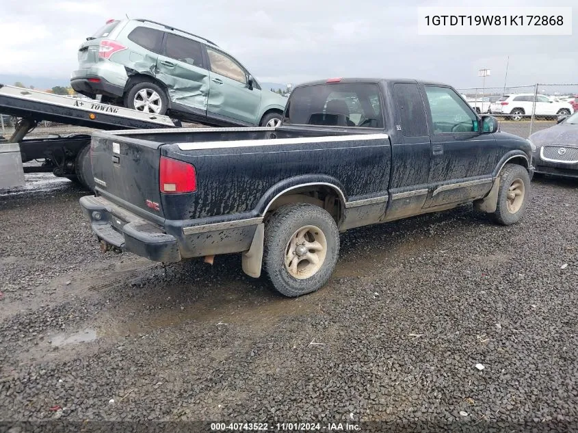 1GTDT19W81K172868 2001 GMC Sonoma Sls