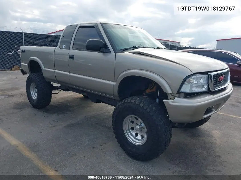 2001 GMC Sonoma Sls VIN: 1GTDT19W018129767 Lot: 40816736