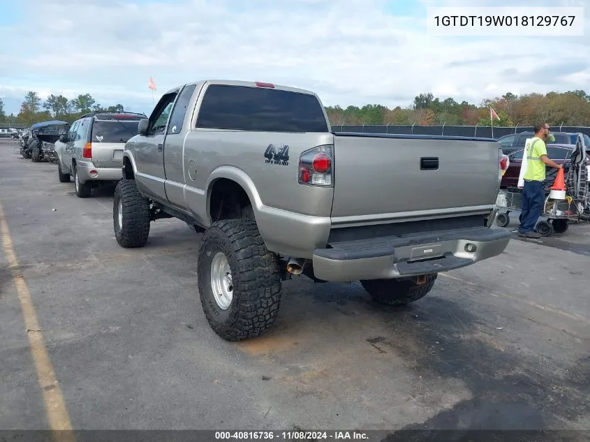 2001 GMC Sonoma Sls VIN: 1GTDT19W018129767 Lot: 40816736