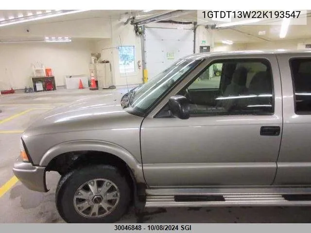 2002 GMC Sonoma VIN: 1GTDT13W22K193547 Lot: 30046848