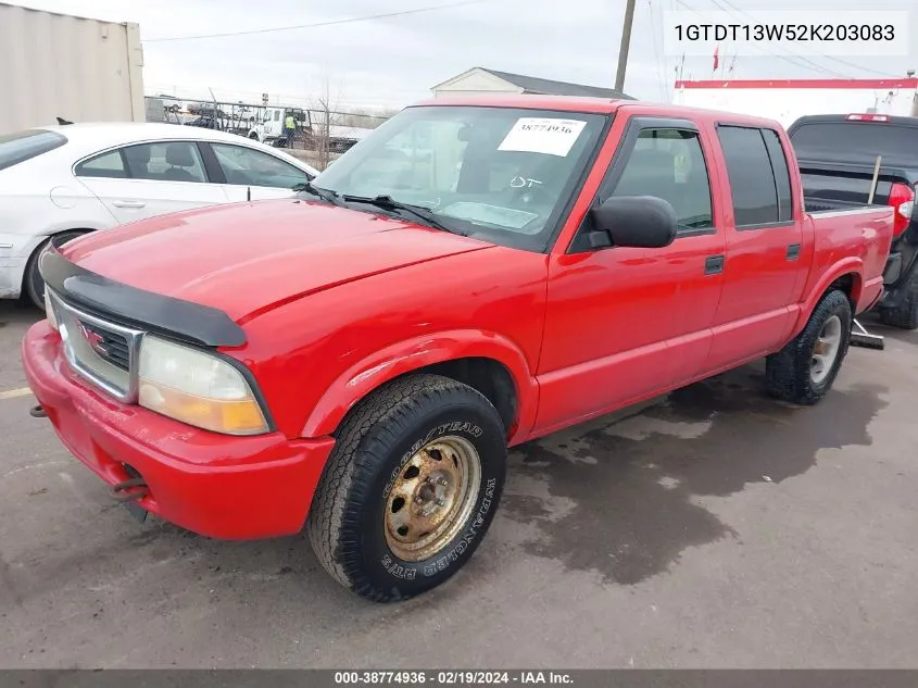 1GTDT13W52K203083 2002 GMC Sonoma Sls