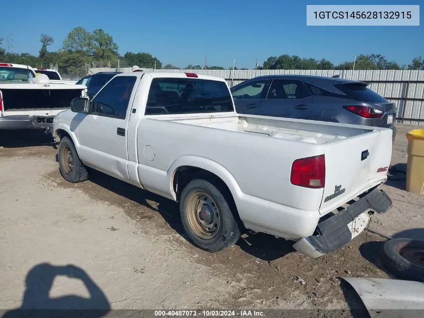 2002 GMC Sonoma Sl VIN: 1GTCS145628132915 Lot: 40487073