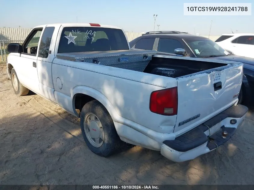 1GTCS19W928241788 2002 GMC Sonoma Sls