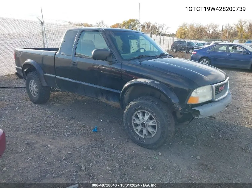 1GTCT19W428200739 2002 GMC Sonoma Sls