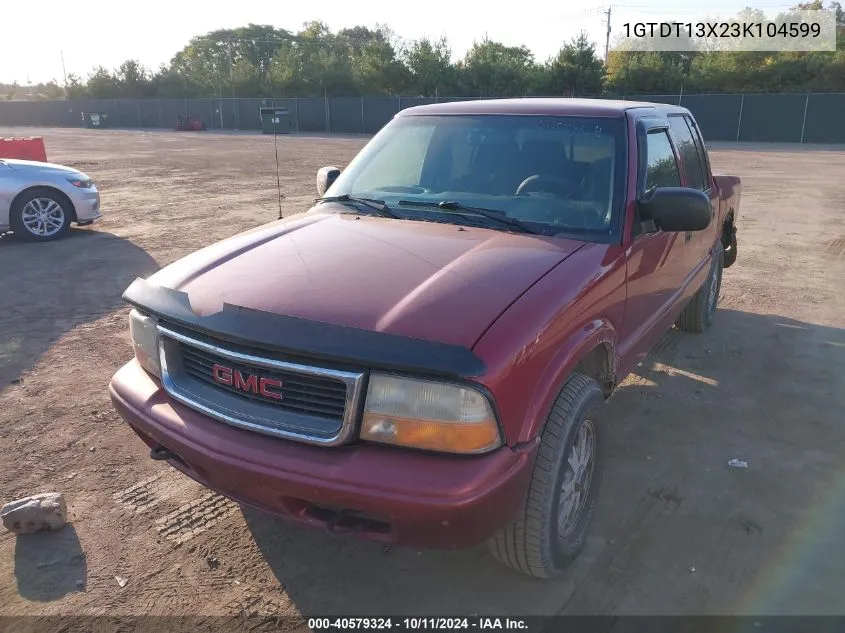 1GTDT13X23K104599 2003 GMC Sonoma Sls