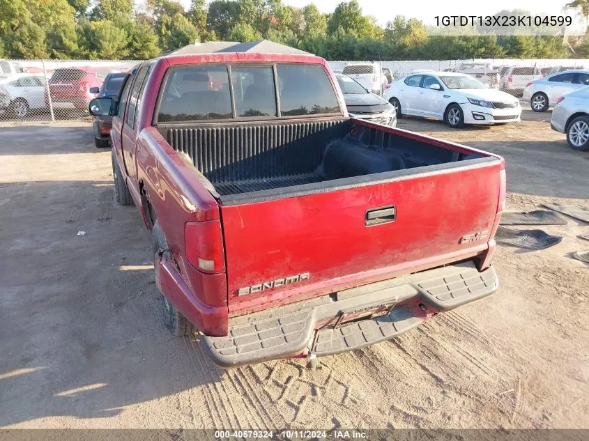 1GTDT13X23K104599 2003 GMC Sonoma Sls