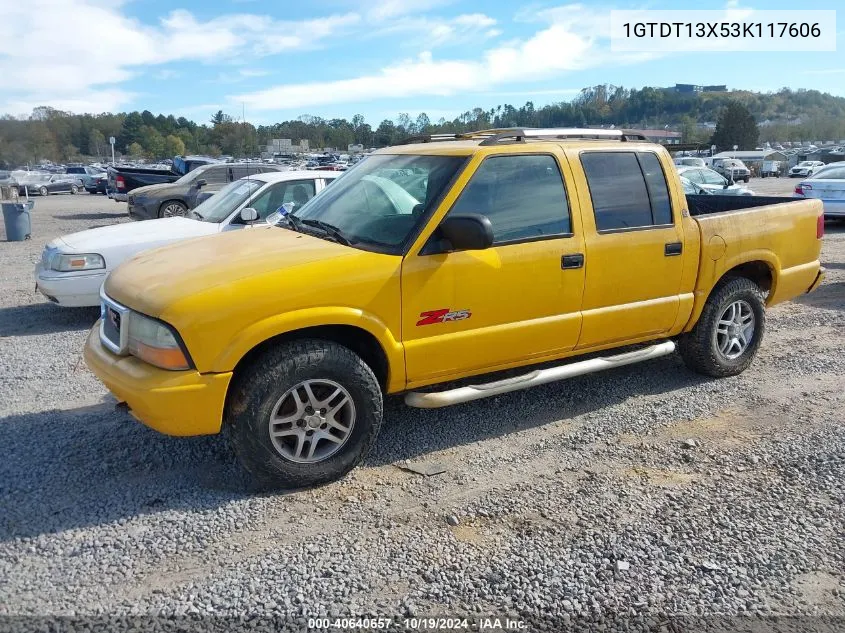 2003 GMC Sonoma Sls VIN: 1GTDT13X53K117606 Lot: 40640657